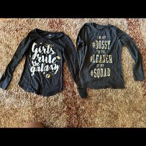 2 Girls L/S shirts Size 8 & 7/8 Old Navy & Children’s Place